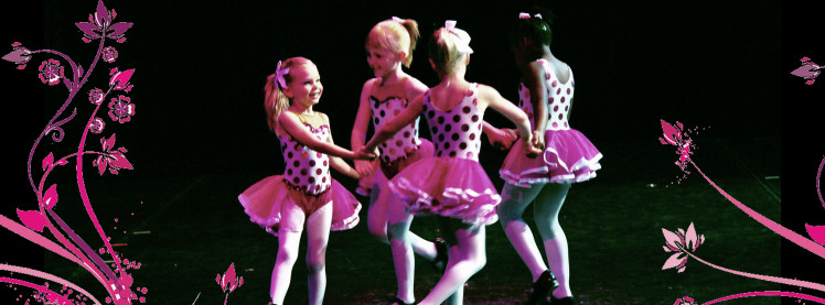 little girls dancing